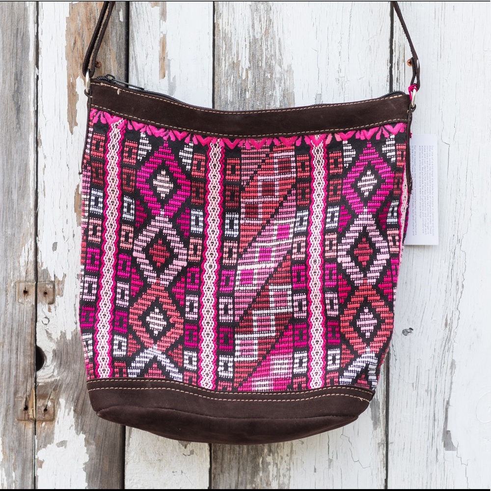 BNWT Brocade textile bag huipil not nena and co